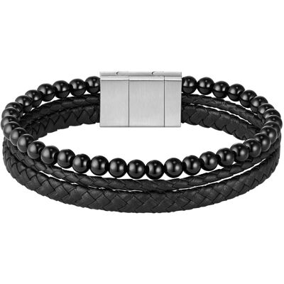 Hugo Boss Brățară triplă neagră pentru bărbați Sphere 1580786 Hugo Boss Brățară triplă neagră pentru bărbați Sphere 1580786