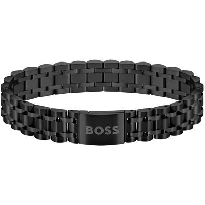 Hugo Boss Brățară neagră elegantă pentru bărbați Owan 1580646 Hugo Boss Brățară neagră elegantă pentru bărbați Owan 1580646