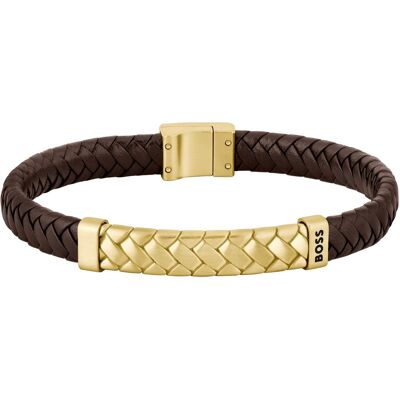 Hugo Boss Brățară elegantă din piele pentru bărbați Tailored 1580675 19 cm Hugo Boss Brățară elegantă din piele pentru bărbați Tailored 1580675 19 cm