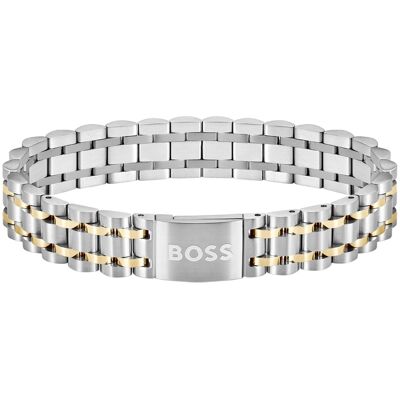 Hugo Boss Brățară elegantă bicoloră din oțel pentru bărbați 1580647 Hugo Boss Brățară elegantă bicoloră din oțel pentru bărbați 1580647