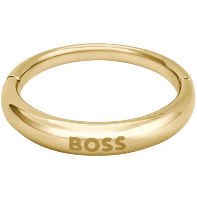 Hugo Boss Inel minimalist placat cu aur pentru femei 1580620 52 mm Hugo Boss Inel minimalist placat cu aur pentru femei 1580620 52 mm