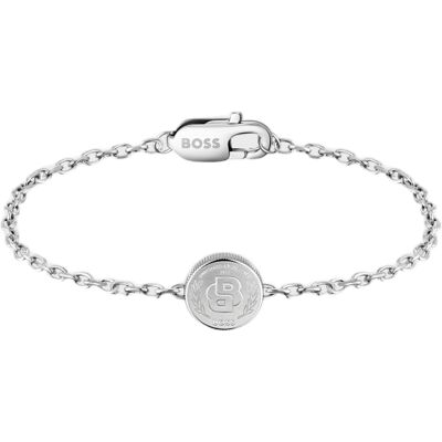 Hugo Boss Brățară atemporală din oțel Double B 1580763M Hugo Boss Brățară atemporală din oțel Double B 1580763M