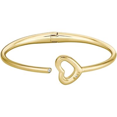 Hugo Boss Brățară solidă placată cu aur cu inimă Honey Boundless 1580724 Hugo Boss Brățară solidă placată cu aur cu inimă Honey Boundless 1580724
