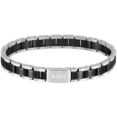 Hugo Boss Brățară bicoloră stilată pentru bărbați Metal Links Essentials 1580665 Hugo Boss Brățară bicoloră stilată pentru bărbați Metal Links Essentials 1580665