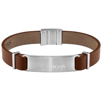 Hugo Boss Brățară din piele maro deschis pentru bărbați Urbanite 1580046 Hugo Boss Brățară din piele maro deschis pentru bărbați Urbanite 1580046