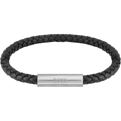Hugo Boss Brățară împletită din piele pentru bărbați 1580152 Hugo Boss Brățară împletită din piele pentru bărbați 1580152