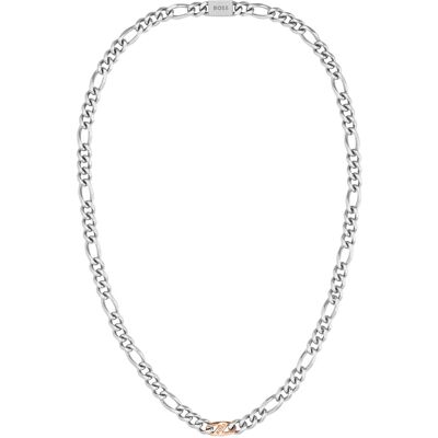 Hugo Boss Colier pentru bărbați din oțel bicolor Rian 1580586 Hugo Boss Colier pentru bărbați din oțel bicolor Rian 1580586