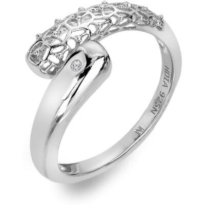 Hot Diamonds Inel asimetric din argint cu diamant Aster DR307 52 mm Hot Diamonds Inel asimetric din argint cu diamant Aster DR307 52 mm