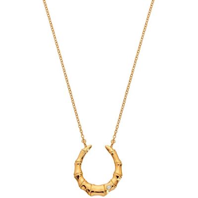 Hot Diamonds Colier elegant placat cu aur cu diamant Golden Edit Hope DN215 Hot Diamonds Colier elegant placat cu aur cu diamant Golden Edit Hope DN215