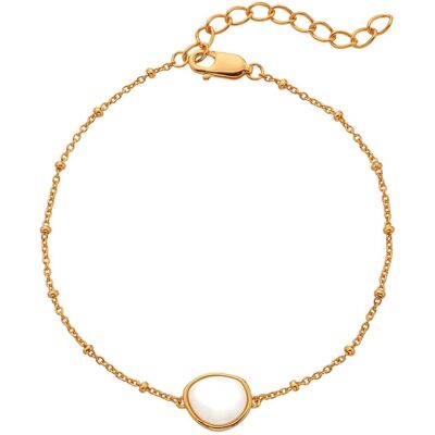Hot Diamonds Brățară elegantă placată cu aur, cu diamant și perle Golden Edit Soul DL704 Hot Diamonds Brățară elegantă placată cu aur, cu diamant și perle Golden Edit Soul DL704