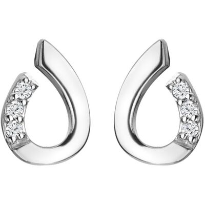 Hot Diamonds Cercei eleganți din argint cu diamante Much Loved DE729 Hot Diamonds Cercei eleganți din argint cu diamante Much Loved DE729