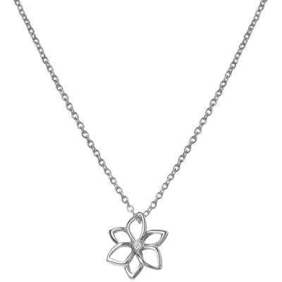 Hot Diamonds Colier fin din argint de diamant Floare Diamond Amulets DP894 (lanț, pandantiv) Hot Diamonds Colier fin din argint de diamant Floare Diamond Amulets DP894 (lanț, pandantiv)