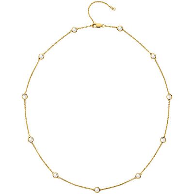 Hot Diamonds Colier de lux placat cu aur, cu topaze și diamante reale Gemstone DN212 Hot Diamonds Colier de lux placat cu aur, cu topaze și diamante reale Gemstone DN212