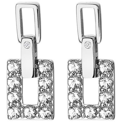 Hot Diamonds Cercei moderni din argint cu diamante și topaze Echo DE716 Hot Diamonds Cercei moderni din argint cu diamante și topaze Echo DE716