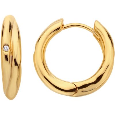Hot Diamonds Cercei atemporali placați cu aur cercuri cu diamante Jac Jossa Soul DE812 Hot Diamonds Cercei atemporali placați cu aur cercuri cu diamante Jac Jossa Soul DE812