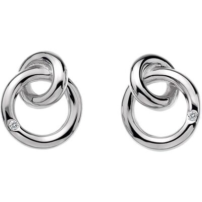 Hot Diamonds Cercei Eternity Interlocking Stud DE308 Hot Diamonds Cercei Eternity Interlocking Stud DE308