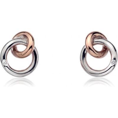 Hot Diamonds Cercei Eternity Interlocking Stud DE309 Hot Diamonds Cercei Eternity Interlocking Stud DE309