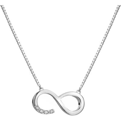 Hot Diamonds Colier minunat de argint cu diamante Infinit Much Loved DP910 Hot Diamonds Colier minunat de argint cu diamante Infinit Much Loved DP910