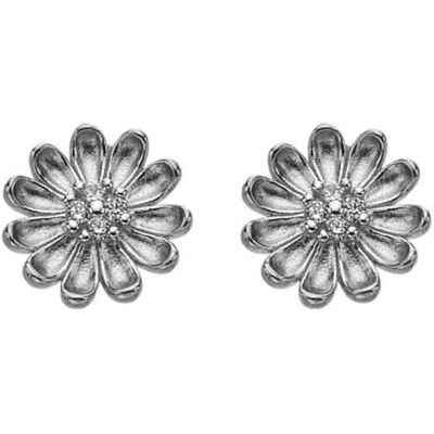 Hot Diamonds Cercei floricele din argint cu zircon Thank You Silver Whisper SWE012 Hot Diamonds Cercei floricele din argint cu zircon Thank You Silver Whisper SWE012