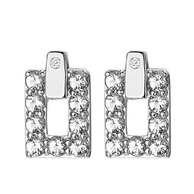 Hot Diamonds Cercei din argint cu diamante și topaz Echo DE717 Hot Diamonds Cercei din argint cu diamante și topaz Echo DE717