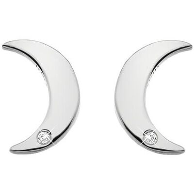 Hot Diamonds Cercei din argint semilună cu diamante naturale Amulets DE588 Hot Diamonds Cercei din argint semilună cu diamante naturale Amulets DE588