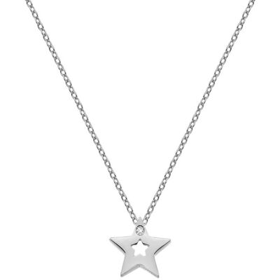Hot Diamonds Colier argintiu cu stea Amulets DP722 Hot Diamonds Colier argintiu cu stea Amulets DP722