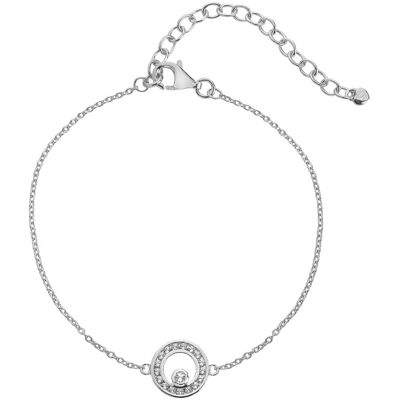 Hot Diamonds Brățară din argint cu diamant și topaze Orbit DL661 Hot Diamonds Brățară din argint cu diamant și topaze Orbit DL661