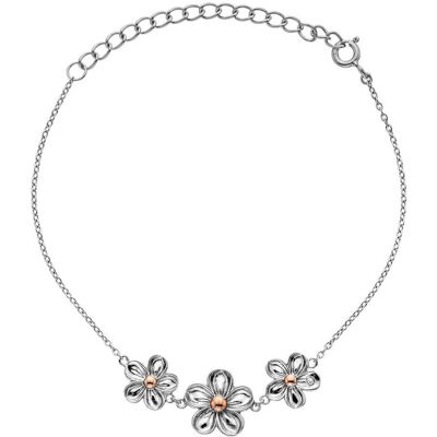 Hot Diamonds Brățară din argint cu flori Forget me not DL596 Hot Diamonds Brățară din argint cu flori Forget me not DL596