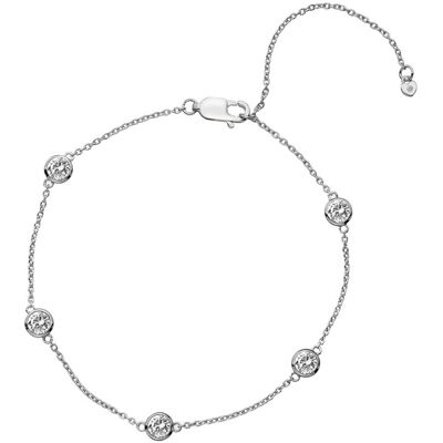 Hot Diamonds Brățară din argint cu topaz și diamant autentic Willow DL580 Hot Diamonds Brățară din argint cu topaz și diamant autentic Willow DL580