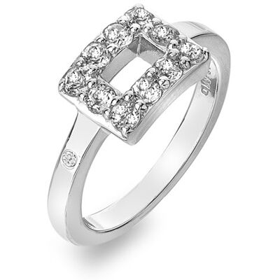 Hot Diamonds Inel de argint cu diamant si topaz Echo DR240 58 mm Hot Diamonds Inel de argint cu diamant si topaz Echo DR240 58 mm