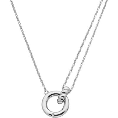 Hot Diamonds Colier din argint cu diamant „Cercuri interconectate” Willow DN210 Hot Diamonds Colier din argint cu diamant „Cercuri interconectate” Willow DN210