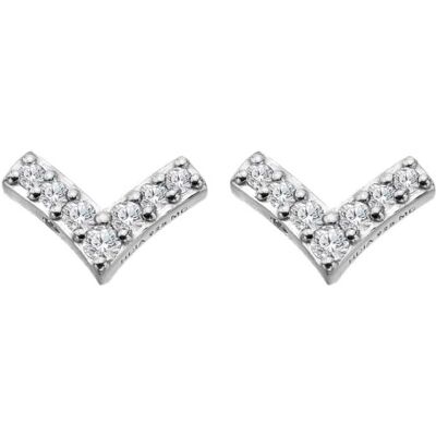 Hot Diamonds Cercei strălucitori din argint cu diamante și topaze Lustre DE877 Hot Diamonds Cercei strălucitori din argint cu diamante și topaze Lustre DE877
