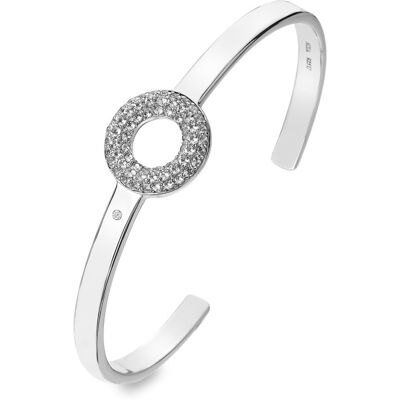 Hot Diamonds Brățară strălucitoare din argint cu diamant și topazuri Forever DC176 Hot Diamonds Brățară strălucitoare din argint cu diamant și topazuri Forever DC176