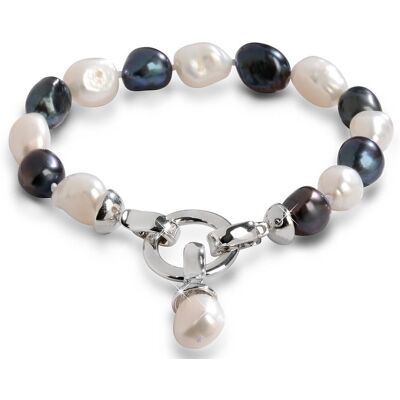 JwL Luxury Pearls Brățară din perle reale in două nuanțe JL0317 JwL Luxury Pearls Brățară din perle reale in două nuanțe JL0317