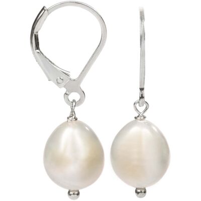 JwL Luxury Pearls Cercei din argint cu perlă albă autentică JL0148 JwL Luxury Pearls Cercei din argint cu perlă albă autentică JL0148