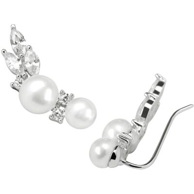 JwL Luxury Pearls Cercei lungi din argint sterling cu perle reale si cristale JL0300 JwL Luxury Pearls Cercei lungi din argint sterling cu perle reale si cristale JL0300