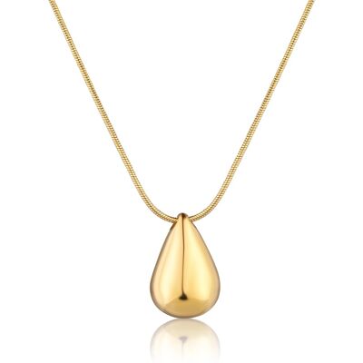 JVD Colier placat cu aur pentru femei Tear Drop SSSN0089X20GO55 JVD Colier placat cu aur pentru femei Tear Drop SSSN0089X20GO55