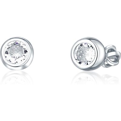 JVD Cercei fini cu zircon SVLE1517XH2BI 0,7 cm JVD Cercei fini cu zircon SVLE1517XH2BI 0,7 cm