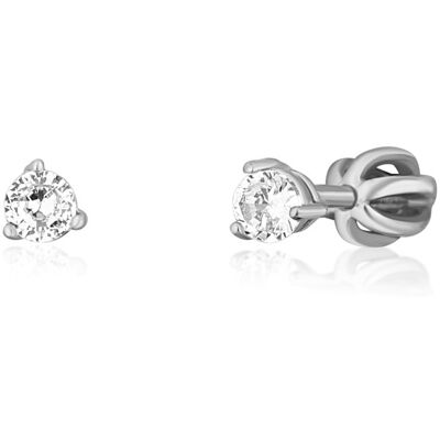 JVD Cercei fermecători argintii cu zircon SVLE1501XH2BI 0,3 cm JVD Cercei fermecători argintii cu zircon SVLE1501XH2BI 0,3 cm