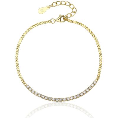 JVD Brățară strălucitoare placată cu aur cu zircon SVLB0557XJ6GO18 JVD Brățară strălucitoare placată cu aur cu zircon SVLB0557XJ6GO18