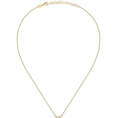 La Petite Story Colier elegant placat cu aur cu zircon cubic Silver LPS10AWV81 La Petite Story Colier elegant placat cu aur cu zircon cubic Silver LPS10AWV81