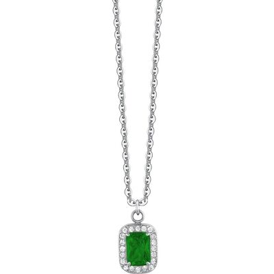 Luca Barra Colier elegant din oțel cu cristale și zirconiu CK2067 (lănțișor, pandantiv) Luca Barra Colier elegant din oțel cu cristale și zirconiu CK2067 (lănțișor, pandantiv)