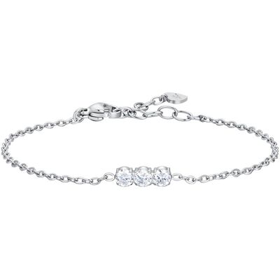 Luca Barra Brățară elegantă din oțel cu cristale transparente BK2806 Luca Barra Brățară elegantă din oțel cu cristale transparente BK2806