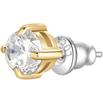 Luca Barra Cercel single placat cu aur și zirconiu transparent OK1468/OK1472 0,5 cm Luca Barra Cercel single placat cu aur și zirconiu transparent OK1468/OK1472 0,5 cm