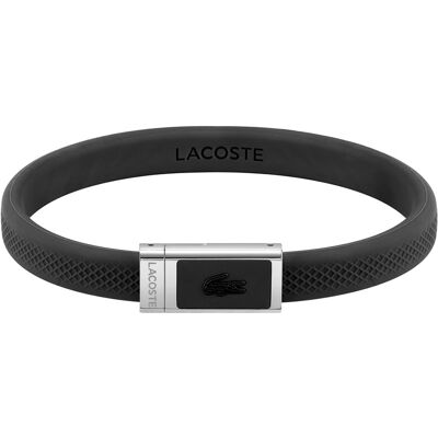 Lacoste Brățară neagră de silicon 2040114 Lacoste Brățară neagră de silicon 2040114