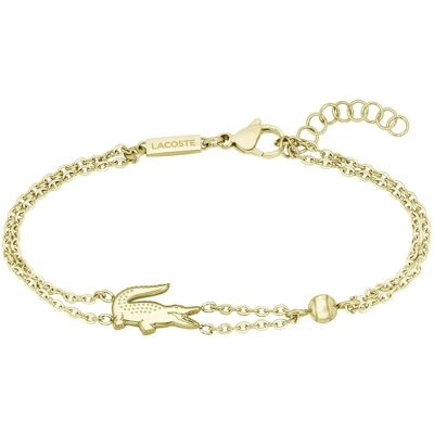 Lacoste Brățară dublă placată cu aur Crocodile 2040581 Lacoste Brățară dublă placată cu aur Crocodile 2040581