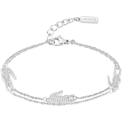 Lacoste Brățară dublă din oțel pentru femei 2040471 Lacoste Brățară dublă din oțel pentru femei 2040471