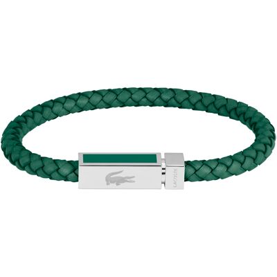Lacoste Brățară din piele verde pentru bărbați Rockel 2040449 Lacoste Brățară din piele verde pentru bărbați Rockel 2040449