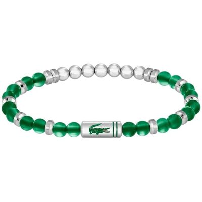 Lacoste Brățară din mărgele cu agat verde Matchpoint 2040591 Lacoste Brățară din mărgele cu agat verde Matchpoint 2040591