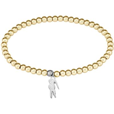 Lacoste Brățară cu mărgele din oțel placat cu aur Orbe 2040334 Lacoste Brățară cu mărgele din oțel placat cu aur Orbe 2040334